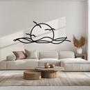 Sunset Metal Wall Art – Sunset Silhouette Steel Decor for Nature-Inspired Interiors- KAF331