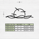 Sunset Metal Wall Art – Sunset Silhouette Steel Decor for Nature-Inspired Interiors- KAF331