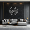 Flamingo Metal Wall Art – Elegant Flamingo Silhouette Steel Decor for Tropical and Modern Spaces- KAF333