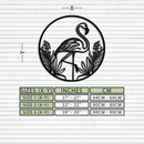 Flamingo Metal Wall Art – Elegant Flamingo Silhouette Steel Decor for Tropical and Modern Spaces- KAF333