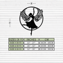 Angel Dancer Metal Wall Art – Winged Woman Silhouette Steel Decor for Elegant and Spiritual Interiors- KAF334
