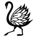 Swan Metal Wall Art – Graceful Swan Silhouette Steel Decor for Elegant and Nature-Inspired Spaces- KAF335