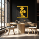 African Woman Metal Wall Art – Elegant Tribal Silhouette Steel Decor for Cultural and Boho Interiors- KAF338