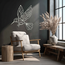 Hummingbird Metal Wall Art – Delicate Bird Silhouette Steel Decor for Nature-Inspired Interiors- KAF339