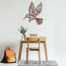 Hummingbird Metal Wall Art – Delicate Bird Silhouette Steel Decor for Nature-Inspired Interiors- KAF339