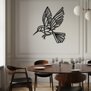 Hummingbird Metal Wall Art – Delicate Bird Silhouette Steel Decor for Nature-Inspired Interiors- KAF339