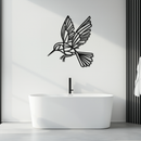Hummingbird Metal Wall Art – Delicate Bird Silhouette Steel Decor for Nature-Inspired Interiors- KAF339