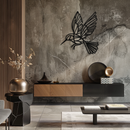 Hummingbird Metal Wall Art – Delicate Bird Silhouette Steel Decor for Nature-Inspired Interiors- KAF339
