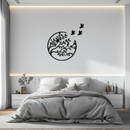 Flying Birds from Branch Metal Wall Art – Nature-Inspired Silhouette Steel Decor for Elegant Interiors- KAF343