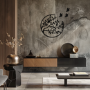 Flying Birds from Branch Metal Wall Art – Nature-Inspired Silhouette Steel Decor for Elegant Interiors- KAF343