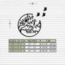Flying Birds from Branch Metal Wall Art – Nature-Inspired Silhouette Steel Decor for Elegant Interiors- KAF343
