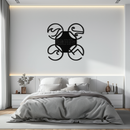 Four Elements Motto Metal Wall Art – Earth, Air, Fire, Water Steel Silhouette for Modern Spiritual Decor- KAF344