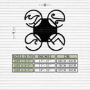 Four Elements Motto Metal Wall Art – Earth, Air, Fire, Water Steel Silhouette for Modern Spiritual Decor- KAF344