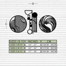 Abstract Geometric Trio Metal Wall Art – Modern Circle and Line Patterned Minimalist Steel Decor Set- KAF351