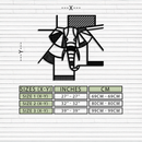 Geometric Elephant Metal Wall Art – Abstract Safari Animal Silhouette for Modern Interiors- KAF353