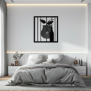 Bottle and Leaf Metal Wall Art – Modern Abstract Home Decor for Kitchen or Dining Room- KAF358