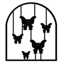 Butterfly Arch Metal Wall Art – Elegant Hanging Butterflies Silhouette for Modern Nature Decor- KAF361