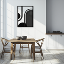 Geometric Half-Circle Metal Wall Art – Minimalist Arch & Shape Design- KAF365