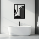 Geometric Half-Circle Metal Wall Art – Minimalist Arch & Shape Design- KAF365