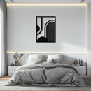 Geometric Half-Circle Metal Wall Art – Minimalist Arch & Shape Design- KAF365