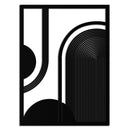 Geometric Half-Circle Metal Wall Art – Minimalist Arch & Shape Design- KAF365