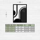 Geometric Half-Circle Metal Wall Art – Minimalist Arch & Shape Design- KAF365