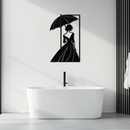 Modern Woman Silhouette Metal Wall Art – Elegant Female Figure Panel- KAF375