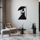 Modern Woman Silhouette Metal Wall Art – Elegant Female Figure Panel- KAF375