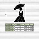 Modern Woman Silhouette Metal Wall Art – Elegant Female Figure Panel- KAF375