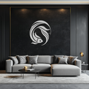 Japanese fish Metal Wall Art – Elegant Minimalist Ocean Decor- KAF379