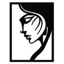 Elegant Woman Silhouette Metal Wall Art – Stylish Female Figure Home Decor- KAF381