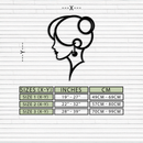 Elegant Woman Silhouette Metal Wall Art – Modern Female Figure Steel Decor- KAF382