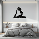 Kapotasana Pose Silhouette Metal Wall Art – Yoga-Inspired Minimalist Decor- KAF384