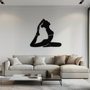 Kapotasana Pose Silhouette Metal Wall Art – Yoga-Inspired Minimalist Decor- KAF384