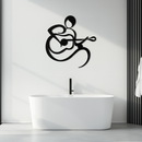 Guitarist Abstract Metal Wall Art – Minimal Black Wall Decoration- KAF388