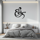 Guitarist Abstract Metal Wall Art – Minimal Black Wall Decoration- KAF388
