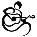 Guitarist Abstract Metal Wall Art – Minimal Black Wall Decoration- KAF388