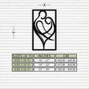 Hugging Couple Metal Wall Art – Romantic Modern Silhouette Home Decor for Bedroom or Living Room- KAF390