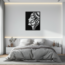 Female Silhouette Metal Wall Art – Elegant Abstract Woman Design for Modern Interiors- KAF393
