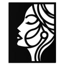 Female Silhouette Metal Wall Art – Elegant Abstract Woman Design for Modern Interiors- KAF393