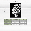 Female Silhouette Metal Wall Art – Elegant Abstract Woman Design for Modern Interiors- KAF393