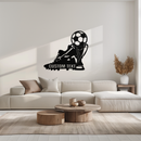 Custom Soccer Trophy and Cleat Metal Wall Art – Personalized Sports Decor for Athletes- KAF395