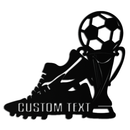 Custom Soccer Trophy and Cleat Metal Wall Art – Personalized Sports Decor for Athletes- KAF395