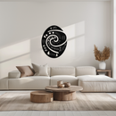 Te Fiti’s Heart  Metal Wall Art – Polynesian Spiral Symbol Decor for Home- KAF406