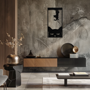 Cute Cat and Kitten Metal Wall Art – Playful Hanging Cat Silhouette Steel Decor for Pet Lovers and Home Interiors- KAF407