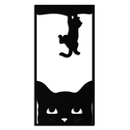 Cute Cat and Kitten Metal Wall Art – Playful Hanging Cat Silhouette Steel Decor for Pet Lovers and Home Interiors- KAF407