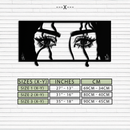 Mysterious Woman Eyes Metal Wall Art – Black Steel Feminine Silhouette Decor for Modern Stylish Interiors- KAF408