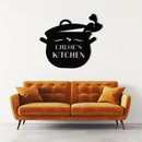 Cute Smiling Cooking Pot Metal Wall Art – Playful Kitchen Steel Decor with Heart Steam for Home and Café Interiors- KAF420