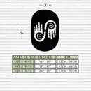 Abstract Spiral Hands Metal Wall Art – Mystical Black Steel Decor with Spiraled Palm Silhouette for Modern Interiors- KAF421