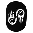 Abstract Spiral Hands Metal Wall Art – Mystical Black Steel Decor with Spiraled Palm Silhouette for Modern Interiors- KAF421